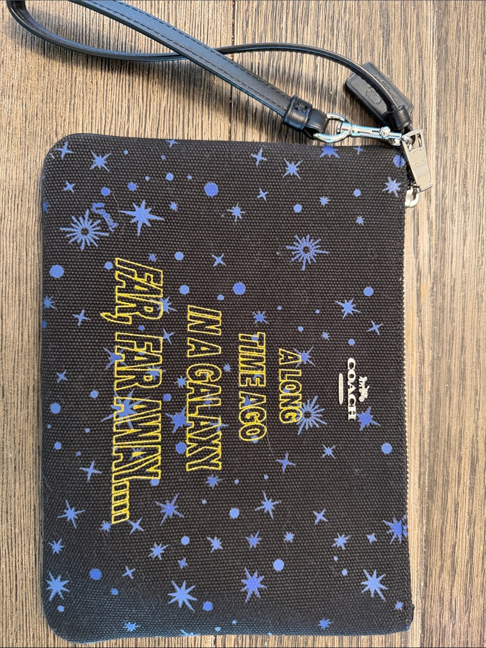 Coach Black Canvas Star-Wars Clutch